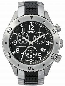 TIMEX タイメックス Tシリーズ シティスポーツ クロノグラフ コンビ メタルブレス 腕時計 T2M706 [並行輸入品] [D]