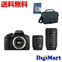 【送料無料】キャノン CANON EOS Kiss X8i ダブルズームキット & CANONバッグ& 8GB SDカードのセット デジタル一眼レフカメラ【新品・国内正規品】