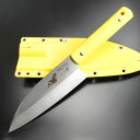 Gサカイ サビナイフ4 出刃包丁 シャチ 片刃 イエロー H1防錆鋼 錆びないナイフ SABIKNIFE 包丁|G-SAKAI G・SAKAI 渓流釣り 魚釣り フィッシングナイフ キャンプナイフ アウトドアナイフ サバイバルナイフ シースナイフ ハンティングナイフ