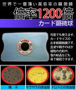 【メール便送料無料】【代引・同梱不可】日本ヒロソフ 世界最薄顕微鏡 カード顕微球1200倍 CLC8001 精子・赤血球・微生物をのぞこう！