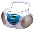 WINTECH(廣華物産) 簡単操作CDラジオカセットデッキ CDR-A5(A) ブルー