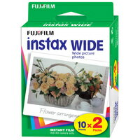 FUJIFILM インスタントカメラ instax ワイド用フィルム インスタックスワイドフィルム 2本パック(20枚)