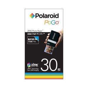 Polaroid(ポラロイド)モバイルプリンタ PoGo(ポゴ)用ZINKフォトペーパー AZJ-03011BE 30枚