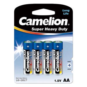 Camelion カメリオン 単4形マンガン電池 4本パック Super Heavy Du…...:digital7:10026688