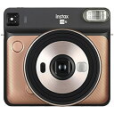 【フィルム40枚付】富士フィルム チェキスクエアカメラ instax SQUARE SQ6 ブラッシュゴールド【フィルム40枚セット】