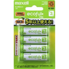 maxell 充電式ニッケル水素電池「ecoful lite」(エコフル ライト)単3形　4個パック (Min.950mAh) MHR-3LAY.4B