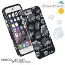 限定 正規品 送料無料 iPhone6s/iPhone6 Rebecca Minkoff(レベッカ・ミンコフ)Hybrid Tough Print【B&W Striped Floral】rebecca minkoff レベッカ iphone6ケース アイフォン6 ケース レベッカミンコフ あす楽対応 iphone6 耐衝撃ケース