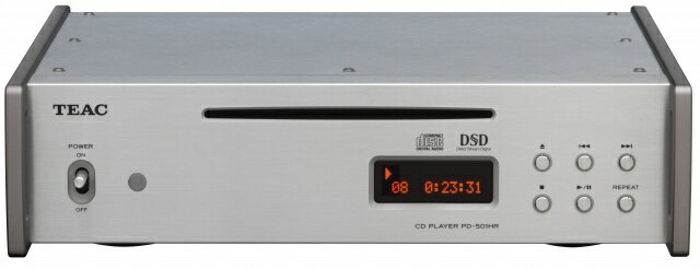 【在庫あり】 ザ・ステレオ屋 おすすめ TEAC ティアック 5.6MHz DSDディスクネイティブ再生対応CDプレーヤー PD-501HR (S)シルバー 新品 送料無料 超特価！