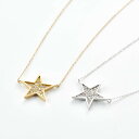 バッグ 靴 アクセサリー ジュエリー ネックレス ペンダント K18×0.08ctダイヤスターペンダント GF1694