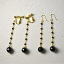 バッグ 靴 アクセサリー ジュエリー ピアス イヤリング YUKIKO OKURA/ユキコ・オオクラ オニキス ロング イヤリング・ピアス R50021