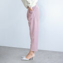 ファッション パンツ クロップド サブリナパンツ ニュアンスピンク テーパードパンツ 312303