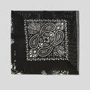 SAINT LAURENT サンローラン バンダナ スクエアスカーフ イン ペイズリー プリント コットン Bandana Square Scarf In Paisley Printed Cotton