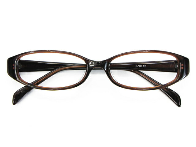 メガネ 度付き/度なし/伊達メガネ セルフレーム（プラスチック）　オーバル　ブラウン メガネセット　3LP009-BR【金子眼鏡】【薄型レンズ付】10P17Aug12