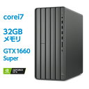 GTX 1660 Super Core i7 32GB 512GB SSD PCIeKi + 2TB HDD HP ENVY Desktop TE01 ^ԁF9AQ32AA-AAAP  Q[~OPC NGC^[  ҏW \ fXNgbvp\R Officet Vi