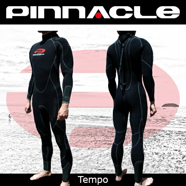 【在庫限定特価！70％OFF！全国送料無料！】男性用　Pinnacle ピナクル 5mmウェットスーツ足首ファスナー付 TEMPO テンポ PINNACLE ウエットスーツ メンズ フルスーツ Pinnacle aquatics