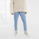 asos ASOS エイソス メンズ ASOS DESIGN 生 裾 光ウオッシュブルー クラシック 剛性 ジーンズ 大きいサイズ インポート エクストリームスーパースキニーフィット スウェットパンツ ジーンズ ジーパン 20代 30代 40代 ファッション コーディネート