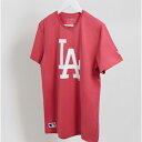 New Era LA Dodgers チェストロゴ Tシャツ(ピンク)コーディネート 20代 30代 40代 ファッション コーディネート