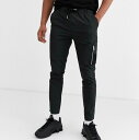 ASOS エイソス asos メンズ スキニーパンツ ナイロンパンツ スキニー スキニーフィット MA1ポケット ブラック ボトム パンツ ズボン 大きいサイズ インポート カジュアル アウトフィット フェス