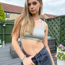 トップショップ Topshop TOPSHOP グレーのトップショップ居心地の良いリブブラレット 下着 レディース 女性 インポートブランド 小さいサイズから大きいサイズまで