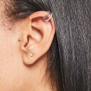 アストリッド&ミユ Astrid & Miyu Astrid & Miyu イリュージョン イヤー カフ スターリング シルバー クリスタル パヴェ アクセサリー レディース 女性 インポートブランド