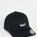 ショッピングリーバイス リーバイス Levi's ブラックのヴィンテージロゴが入ったリーバイスのキャップ 帽子 メンズ 男性 インポートブランド