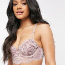ニュールック New Look ミッドピンクのニュールックレースデミカップブラ 下着 レディース 女性 インポートブランド 小さいサイズから大きいサイズまで