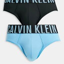 カルバンクライン Calvin Klein カルバンクライン2パックヒップスターブリーフ(黒と青) メンズ 男性 インポートブランド