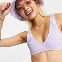 コリュージョン COLLUSION collusion ライラックのCOLLUSIONクリンクルビキニトップ 水着 レディース 女性 インポートブランド 小さいサイズから大きいサイズまで