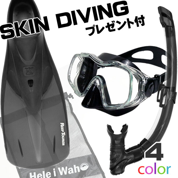 シュノーケル セット スキンダイビング 用 シュノーケルセット マスク スノーケル フィン スキンダイビングセット 【kalama+-kahuna-rf12-SKNmesh】の画像