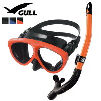 GULL ガル スキューバダイビング マスク シュノーケル セット ダイビング 軽器材 2点セット マンティス5 カナールドライ 軽器材セット 【mantis5bk-canaldrysp】の画像