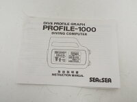 USED SEA＆SEA PROFILE 1000 プロフィール1000用 ダイブコンピューター取扱説明書 [34968]の画像