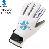 SCUBAPRO(スキューバプロ)　TROPIC GLOVE トロピックグローブ [ホワイト]の画像