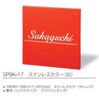 カポット表札SPBK-10ステンレスHL(黒色文字・行書/ヘルベチカ)
