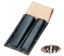 黒床皮 ノミケース2丁入 1寸、1寸4分 厚用 SC-04