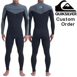 【2024モデル】オーダー クイックシルバー ウェットスーツ ロングチェストジップモデル / Order Quiksilver WetSuit Everydas Sessions Slant LongChestZip System / メンズ