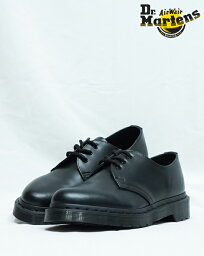 【日本正規品】ドクターマーチン 3ホール <strong>1461</strong> <strong>MONO</strong> 3 EYELET SHOE 14345001 BLACK <strong>Dr.Martens</strong> <strong>1461</strong> モノ シューズ ローカット ブラックステッチ オールブラック メンズ レディース レザー 母の日