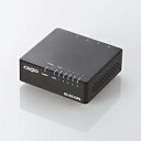 【お取り寄せ】ELECOM(エレコム)1000BASE-T対応 スイッチングハブ(5ポート・ブラック・マグネット付)|EHC-G05PA-JB-K
