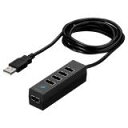【お取り寄せ】BUFFALO(バッファロー)どっちもUSBポート採用USB2.0ハブ 5ポートタイプ ブラック |BSH5UD20BK