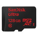 【フラッシュメモリ カード】【Class10 128GB】 SanDisk(サンディスク) microSDXCカード 128GB CLASS10 UHS-I (SDSQUNC-128G-GN6MA) 【RCP】