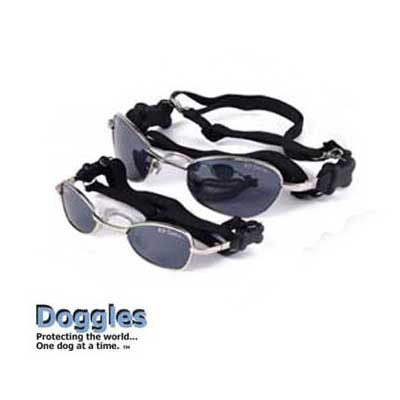 【Doggles　(ドグルス）】K9 Optix Silver Frame Black Lens (犬用サングラス）　【あす楽対応】【YDKG-k】【W3】【SBZcou1208】【世界的大ヒット！】ワンちゃん専用サングラス