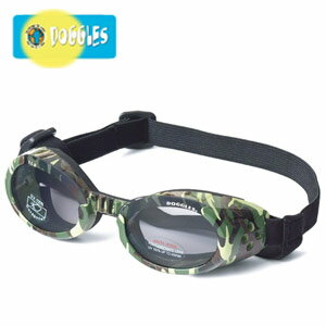 【Doggles　(ドグルス）】Green Camo ILS Doggles with Smoke Lens　犬用ゴーグル　【W3】