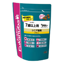 ユーカヌバ キャット シニア猫用 チキン 1kg[ユーカヌバ キャット シニア猫用 チキン 1kg]猫本来の栄養要求に見合った高品質の動物性タンパク質が主原料。