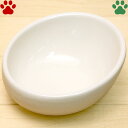 アニーコーラス カラーボール 120 オフホワイト日本製 犬 猫 食器 皿 磁器 丈夫 おしゃれ かわいい シンプル 無地 電子レンジ 白 カラーボウル フードボウル フードボール COLOR BOWL anie chorus
