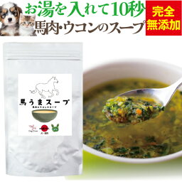犬・猫・ペットの肝臓・冷えにウコンと馬肉で出来た( 馬うま スープ)無添加 粉末 手作りご飯