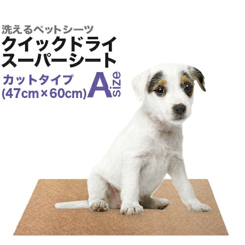 消臭・洗えるペットシーツ「クイックドライ・スーパーシート」Aサイズ（47×60cm）【HL…...:dogs:10000011