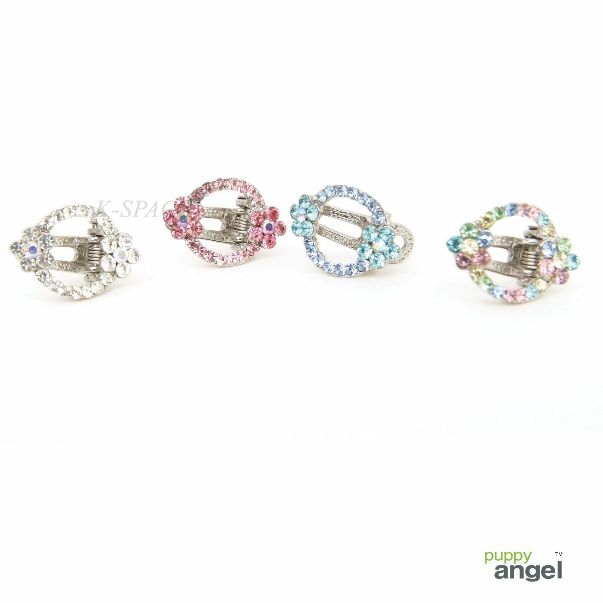 ブリングブリングロゼットヘアピン★Bling Bling Rosette Hair Pin【PUPPYANGEL☆パピーエンジェル】犬用/ペット用品/アクセ/pa-ac190【20606】