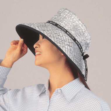 涼かちゃんNo．840たためるハットワイド帽子（農作業 帽子）10P123Aug12