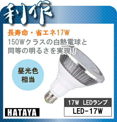 【楽天市場】【ハタヤ】17W 作業ランプ《LED-17W》[交換球]：道具屋 利作