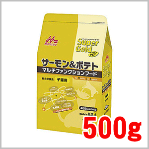 森乳サンワールド スーパーゴールド サーモン＆ポテト 子猫用 500g　