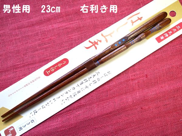 箸上手　三点支持箸　大人用 矯正箸　しつけ箸　躾箸　箸使い　（右きき） 単品 一膳　箱なし…...:dohichushop:10000375